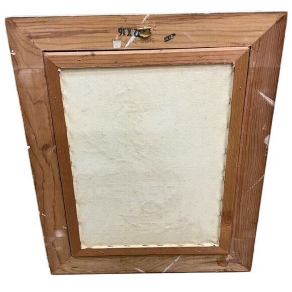 Vintage Oil Painting on Canvas Chinese Maritime Sail/Junk Boat Original - Picture 3 of 7